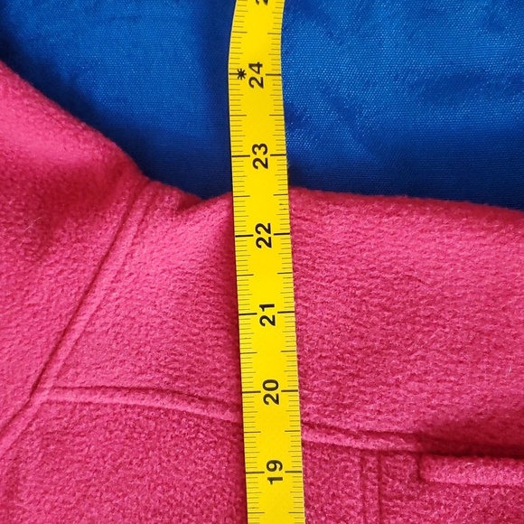 Tommy Hilfiger XL pink poly quarter zip pullover with full pouch (2006) - Picture 4 of 11